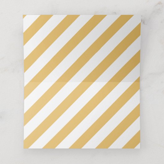 バー（ユダヤ教の）バル・ミツバーモダン海軍フェイク金ゴールド空白の プレイスカード (内部開封)