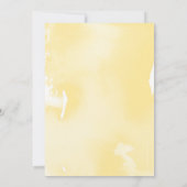 バー(ユダヤ教の)バル・ミツバーモダン黄色淡い色の灰色の水色 招待状 (裏面)