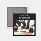 バー（ユダヤ教の）バル・ミツバー保存日付 マグネット (正面/裏面)