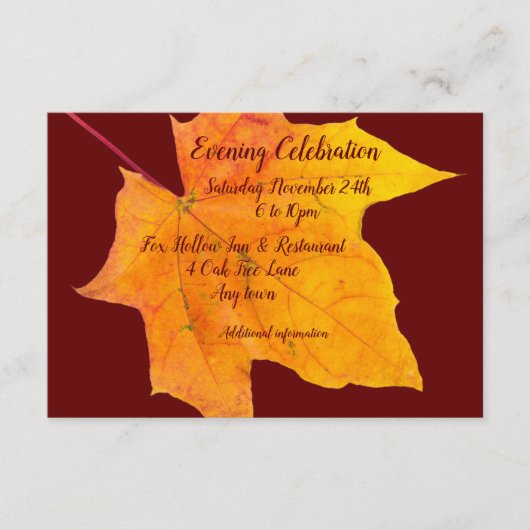 バー(ユダヤ教の)バル・ミツバー夕べ披露宴招待状筐体 エンクロージャーカード (正面)