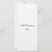 、バー（ユダヤ教の）バル・ミツバー宗教のバルミツワーの招待状 招待状 (裏面)