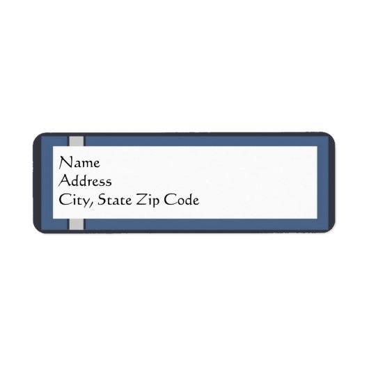 バー(ユダヤ教の)バル・ミツバー差出人住所ラベル ラベル (正面)