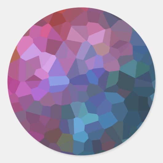 バー（ユダヤ教の）バル・ミツバー抽象デザイン ラウンドシール (正面)