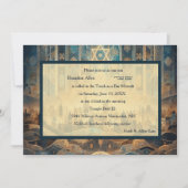 バー(ユダヤ教の)バル・ミツバー抽象芸術イスラエル 招待状 (正面)