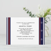 バー（ユダヤ教の）バル・ミツバー招待状 招待状 (スタンド正面)