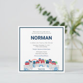 バー（ユダヤ教の）バル・ミツバー招芸術的待嘆き壁 招待状 (スタンド正面)