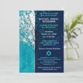 バー(ユダヤ教の)バル・ミツバー生命の木と星 招待状 (スタンド正面)