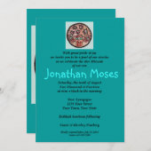 バー(ユダヤ教の)バル・ミツバー生命圏ハムサ 招待状 (正面/裏面)