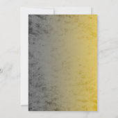 バー（ユダヤ教の）バル・ミツバー産業グランジあなたの色w黄色 招待状 (裏面)