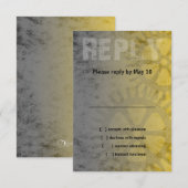 バー（ユダヤ教の）バル・ミツバー産業グランジRSVP 出欠カード (正面/裏面)