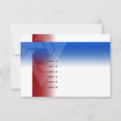 バー(ユダヤ教の)バル・ミツバー赤と青の任意の色 カード (正面)