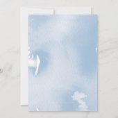 バー（ユダヤ教の）バル・ミツバー金ゴールドスター頭が切れるブルーウォーター招待状 招待状 (裏面)