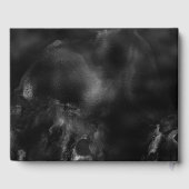 バー（ユダヤ教の）バル・ミツバー黒大理石金ゴールドスエレガントクロール ゲストブック (裏面)