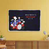 バー（ユダヤ教の）バル・ミツバー（ユダヤ教の）バル・ミツバーサインインボード キャンバスプリント (インサイチュ (リビング))