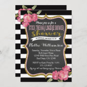 バー&ランジェリーブライダルシャワーの招待状を保管 招待状 (正面/裏面)