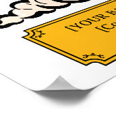 バー&レストランカスタムハッピーアワー ポスター (角)