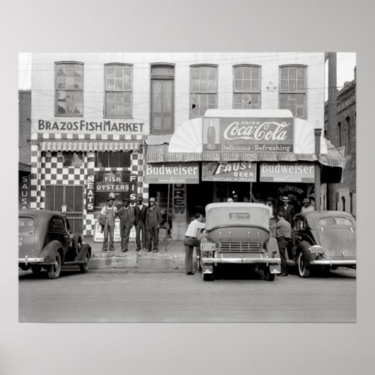 バー＆レストラン、1939年。ヴィンテージ写真 ポスター (正面)