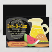 バー-B-ケサマーパーティの招待状 招待状 (正面/裏面)