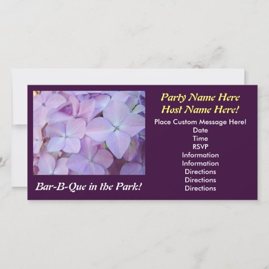 バーB-Kが公園に！招待状フォトカード (正面)