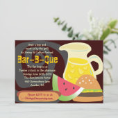 バーB-Queサマーパーティの招待状 招待状 (スタンド正面)