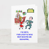 バーHoppin -記念日 カード (正面)