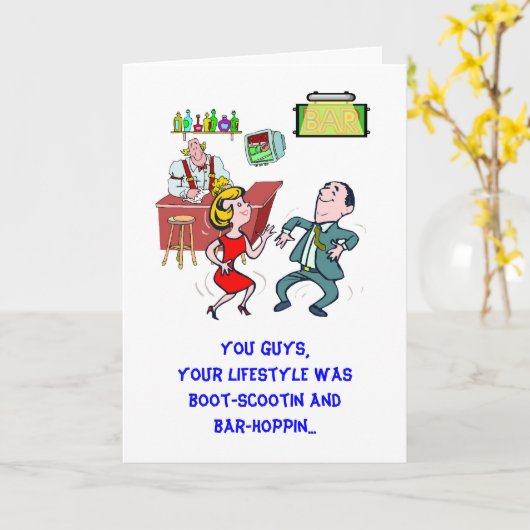 バーHoppin -記念日 カード (黄色い花)