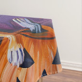 バ不気味センジハロウィーン魔女とカボチャ テーブルクロス (インサイチュ)