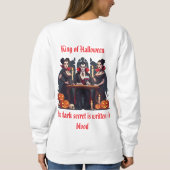 🎃バ不気味ンパイアハロウィーンホワイトスウェートシャ🧛 ♂️ スウェットシャツ (裏面)