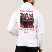 🎃バ不気味ンパイアハロウィーンホワイトスウェートシャ🧛 ♂️ パーカ (裏面)