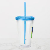 バ与えットマンのグラフィックランニングを表示しない アクリルタンブラー (右)