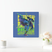 バ与えットマンのグラフィックランニングを表示しない スクエア壁時計 (ホーム)