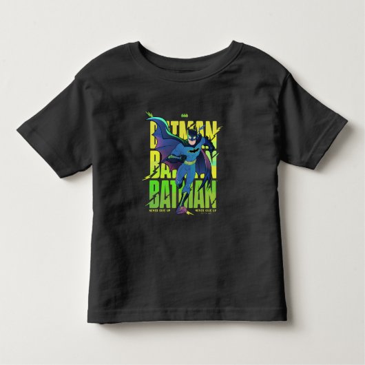バ与えットマンのグラフィックランニングを表示しない トドラーTシャツ (正面)