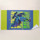 バ与えットマンのグラフィックランニングを表示しない ビーチタオル (正面)