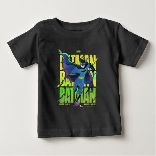 バ与えットマンのグラフィックランニングを表示しない ベビーTシャツ