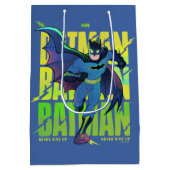 バ与えットマンのグラフィックランニングを表示しない ミディアムペーパーバッグ (裏面)