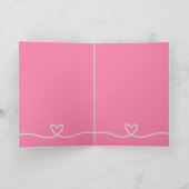 バ中国のンタインのカード 案内状 (内部)