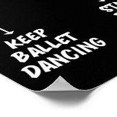 バ保レエ踊りダンスバレリーナメンズウォム ポスター (角)