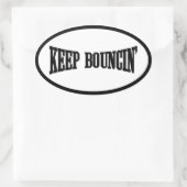 バ保ンシン 楕円形シール (バッグ)