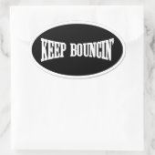 バ保ンシン 楕円形シール (バッグ)