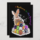 バ信じニーに!イースターバニーエッグ サンキューカード (正面/裏面)