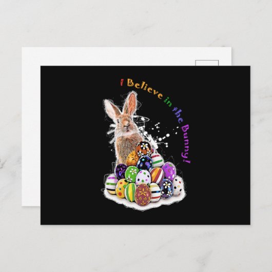 バ信じニーに!イースターバニーエッグ シーズンポストカード (正面/裏面)
