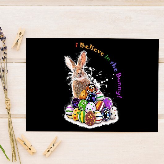 バ信じニーに！イースターバニーエッグ ポストカード