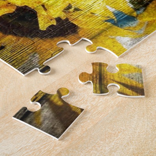 バ初期のンウッドウエスタンカントリーサンフラワー ジグソーパズル (側面)