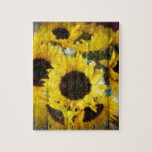 バ初期のンウッドウエスタンカントリーサンフラワー ジグソーパズル (縦)