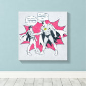 バ動揺してットマンとロビンの握手 キャンバスプリント (インサイチュ (ウッドフロア))