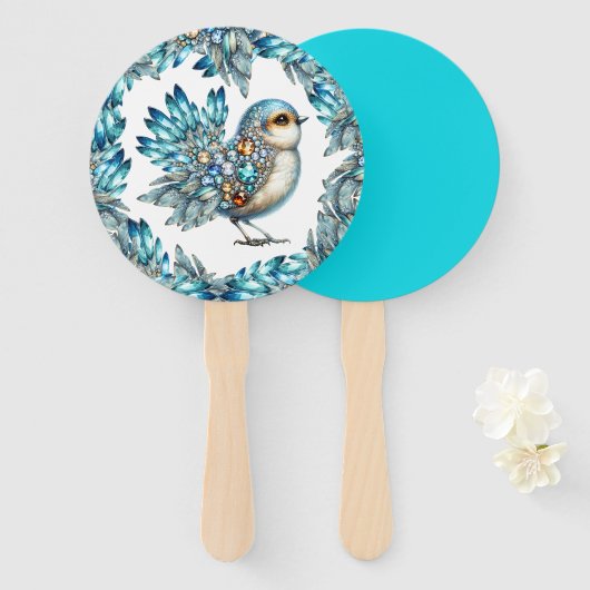 バ大切イきらきら光るズテーマ招待状 ハンドファン (正面&裏面)