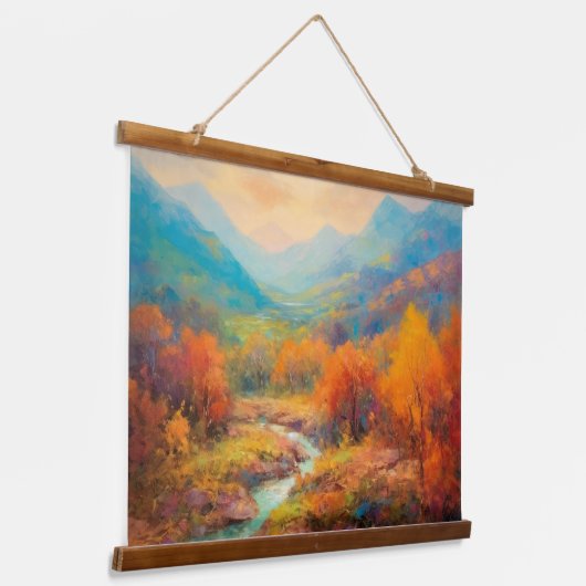 バ威厳のあるレーオータム日本のファインアート 吊り下げ型タペストリー (傾斜あり)