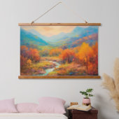 バ威厳のあるレーオータム日本のファインアート 吊り下げ型タペストリー (寝室)