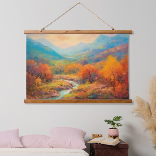 バ威厳のあるレーオータム日本のファインアート 吊り下げ型タペストリー (寝室)