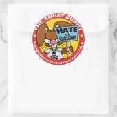 バ怒ニーバンパーステッカー4 ラウンドシール (バッグ)